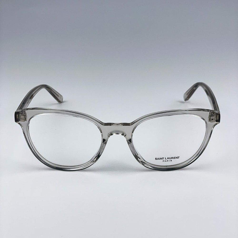 Saint Laurent SL589 003 Eyeglasses Beige Clear Oval Women - Picture 6 of 12